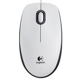 Logitech Wired Mouse M100 White